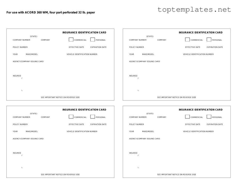 Free Acord 50 WM PDF Form