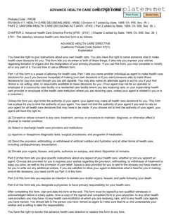 Free California Advanced Health Care Directive PDF Form