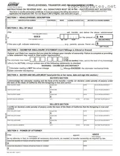 Free California Fotm Reg 262 PDF Form