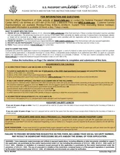 Free DS-11 U.S. Passport application PDF Form