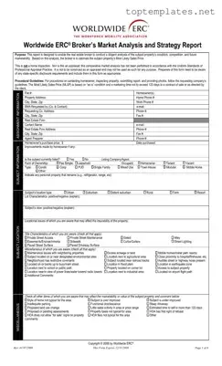 Free Erc Broker Market Analysis PDF Form