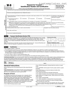 Free IRS W-9 PDF Form