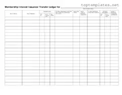 Free Membership Ledger PDF Form