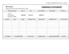 Free Independent Contractor Pay Stub PDF Form