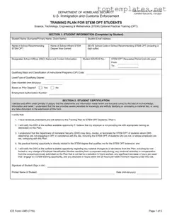 Free ICE I-983 PDF Form