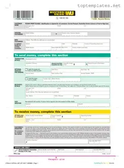 Free Western Union PDF Form